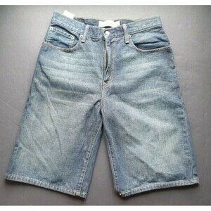 Levi's 569 Shorts Blue Jeans Cut-offs 32 x 12 Pants Loose Straight Mens Boys